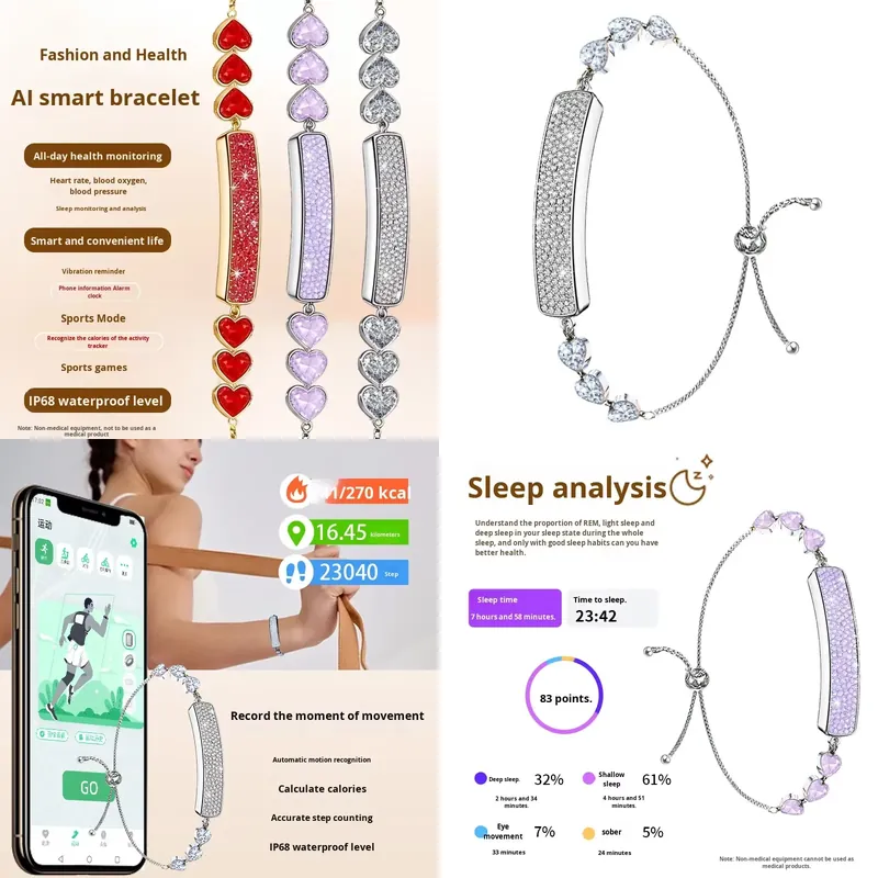 Health Monitors - Nueva Pulsera Inteligente Transfronteriza IP68 con