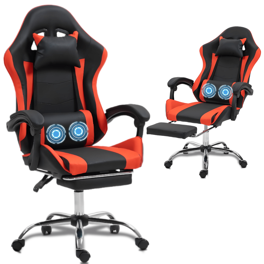 Massage - Silla de juego con soporte lumbar