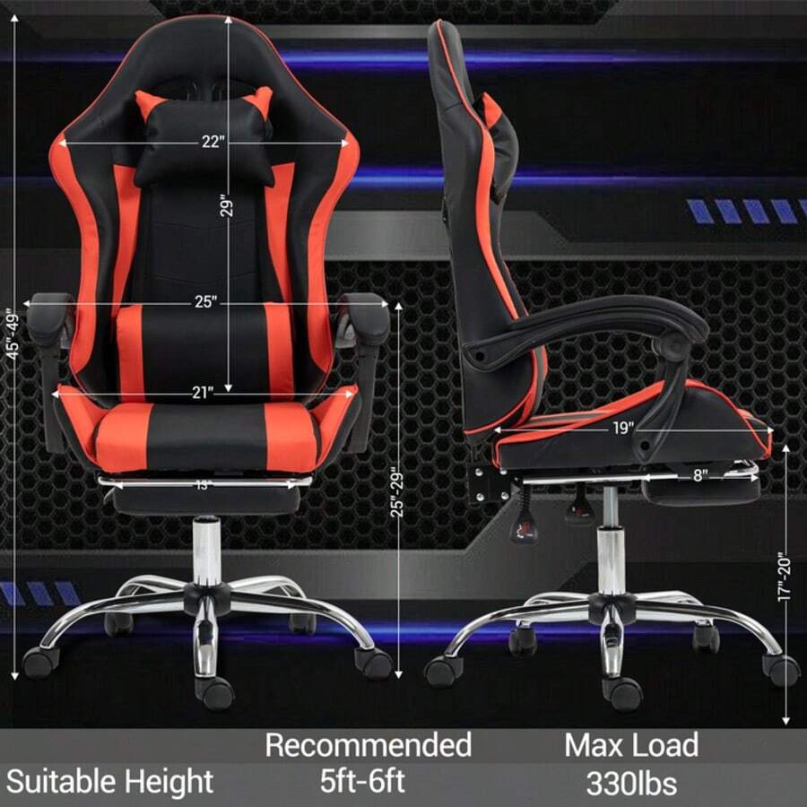 Silla de juego con soporte lum - Massage reseña y precio
