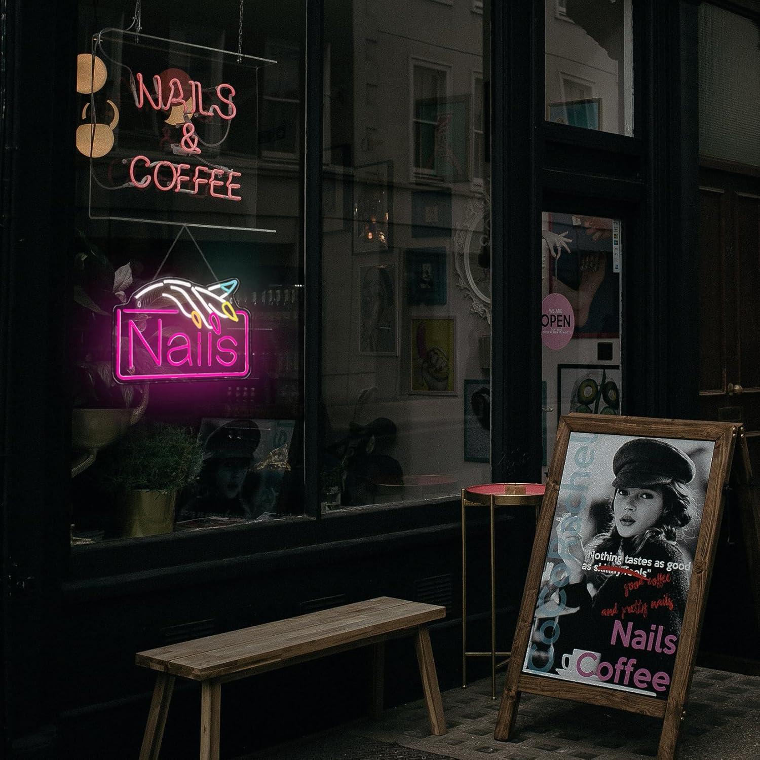 Letrero de neón para uñas, luc - Nail Art reseña y precio